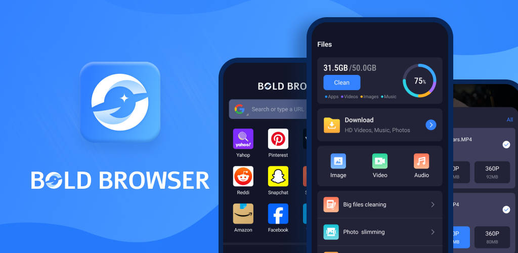 Bold Browser Interface